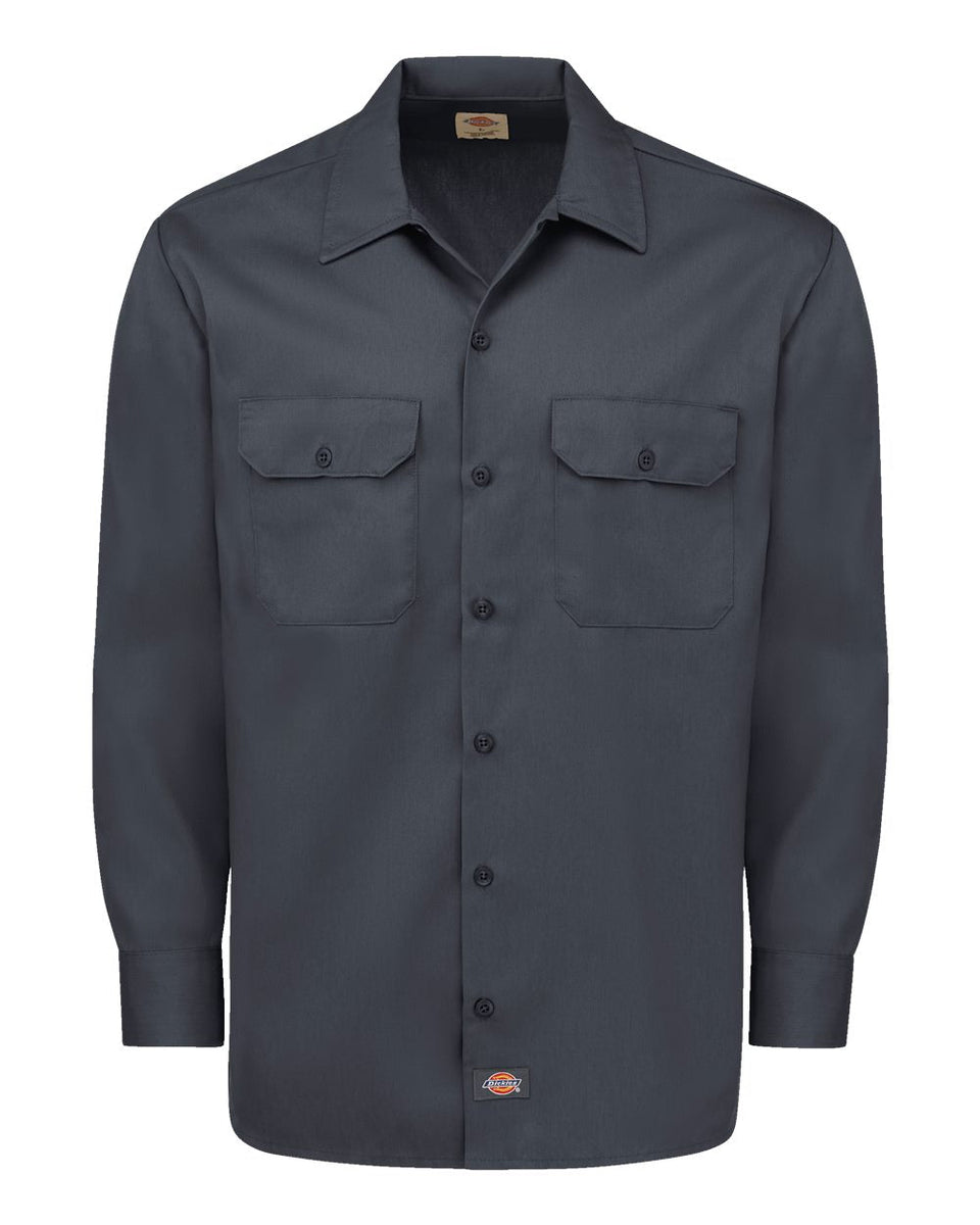 DICKIES Work Shirt with short sleeve for men black - khaki - charcoal grey