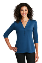 Load image into Gallery viewer, Port Authority ® Ladies UV Choice Pique Henley
