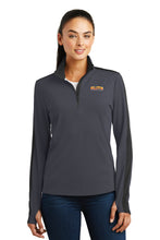 Load image into Gallery viewer, Sport-Tek® Ladies Sport-Wick® Textured Colorblock 1/4-Zip Pullover
