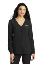 Load image into Gallery viewer, Port Authority ® Ladies Long Sleeve Button-Front Blouse
