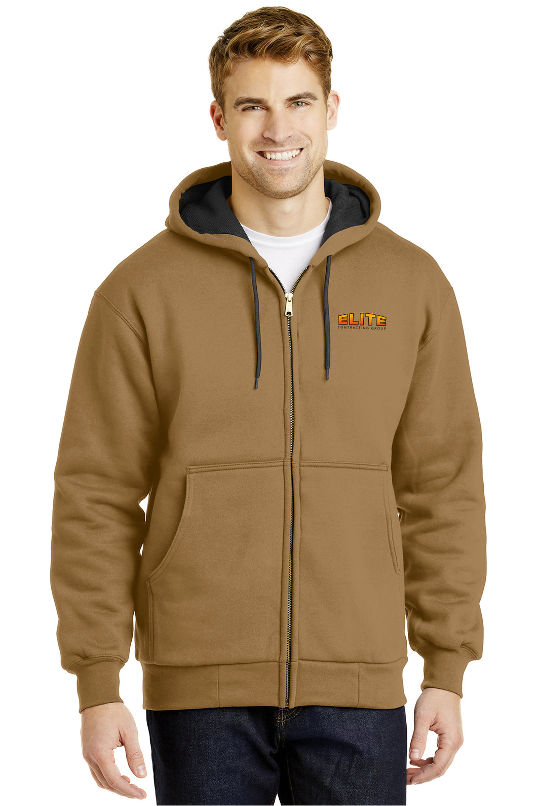 CornerStone® - Heavyweight Full-Zip Hooded Sweatshirt with Thermal Lining